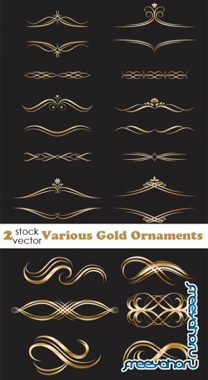 Vectors - Various Gold Ornaments