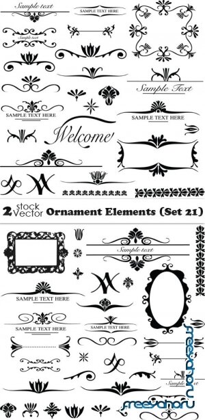 Vectors - Ornament Elements (Set 21)