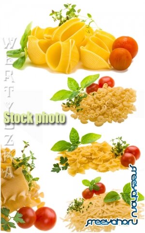     / Pasta and fresh tomatoes - Raster clipart