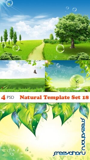 PSD - Natural Template Set 18