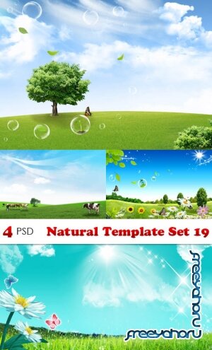 PSD - Natural Template Set 19