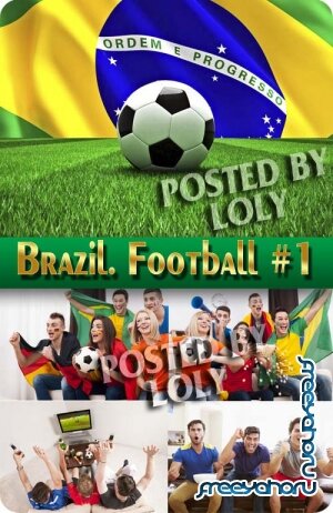 Бразилия. Футбол #1 - Растровый клипарт