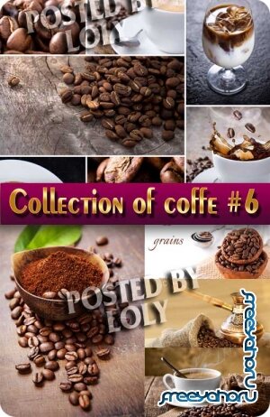 Еда. Мега коллекция.Кофе и кофейные зерна #6 - Растровый клипарт