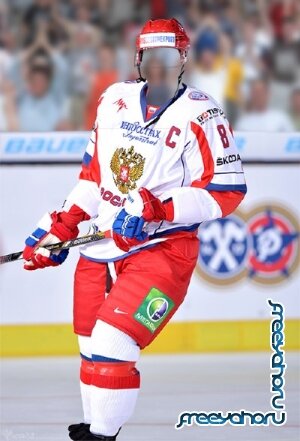 Хоккеист россии - шаблон для фотошопа