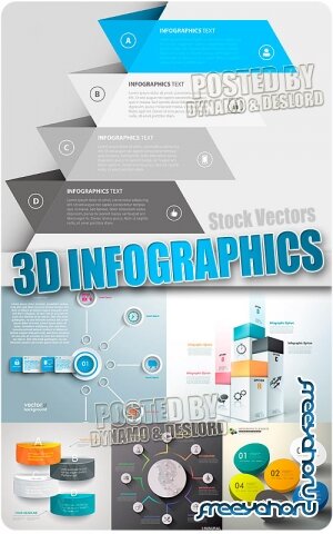 3D инфографика - Векторный клипарт