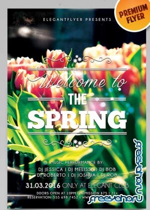 Welcome to the Spring Flyer PSD Template + Facebook Cover