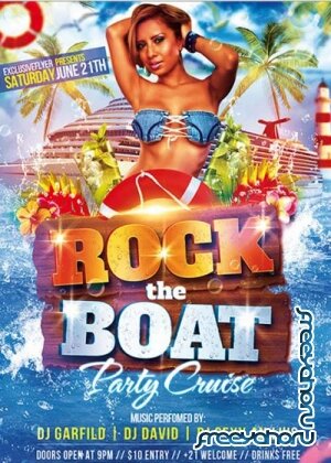 Rock The Boat Premium Flyer Template + Facebook Cover