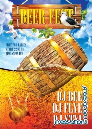 Beer Fest Flyer PSD Template