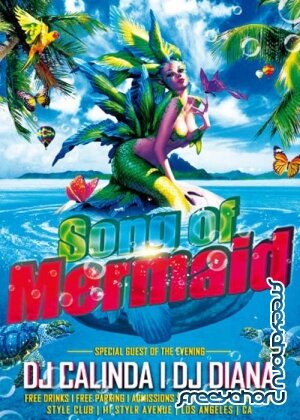 Mermaid song Flyer PSD Template + Facebook Cover