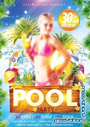 Pool Party V5 PSD Flyer Template