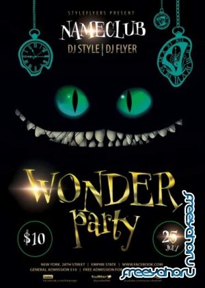 Wonder Party V1 PSD Flyer Template