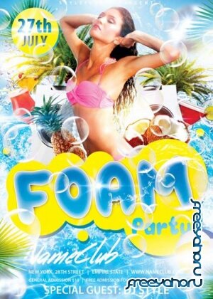 Foam Party V1 PSD Flyer Template