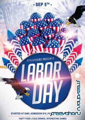 Labor Day V3 PSD Flyer Template