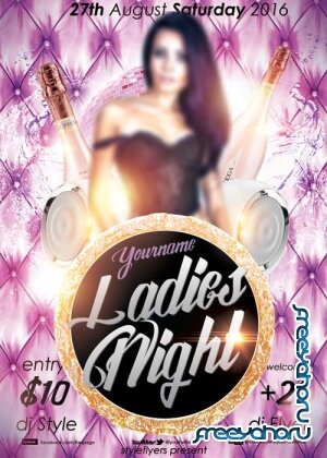 Ladies Night V15 PSD Flyer Template