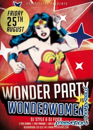 Wonder Party PSD V3 Flyer Template