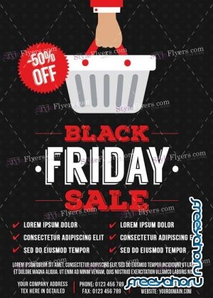 Black Friday Sale V7 PSD Flyer Template