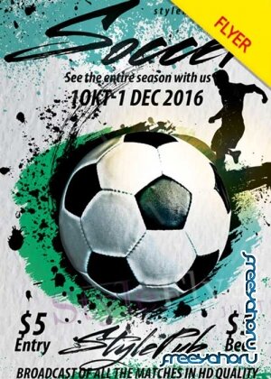Soccer V14 PSD Flyer Template