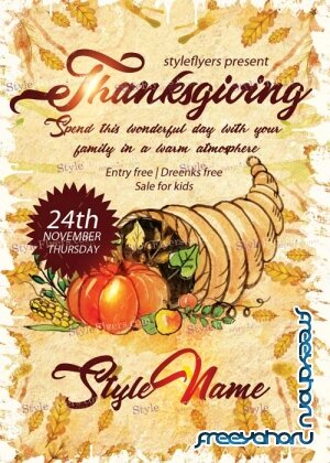 Thanksgiving V9 PSD Flyer Template