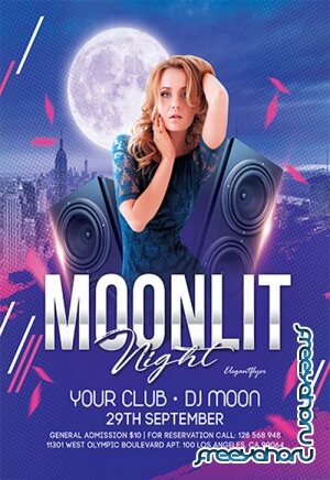 Moonlit Night V2709 2019 Premium PSD Flyer Template