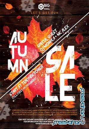 Autumn Sale V2709 2019 Premium PSD Flyer Template