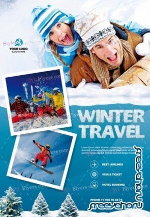 Winter Travel V0212 2019 PSD Flyer Template