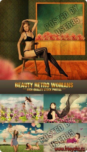      -  | Stock Photo - Beauty Retro Womans