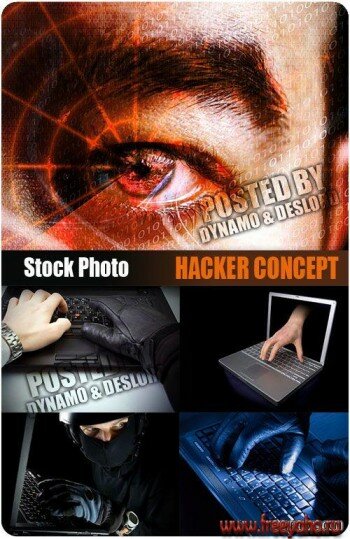 Хакеры и компьютерный взлом - растровый клипарт | Hacker clipart