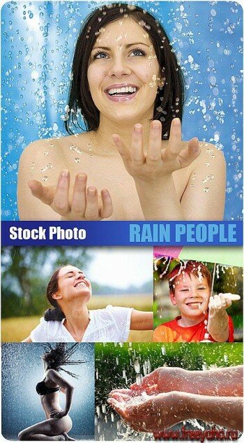 Stock Photo - Rain People |   