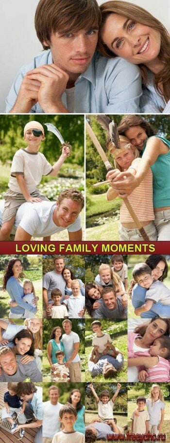 Дружная семья - фотоклипарт | Veer Fancy - Loving Family Moments