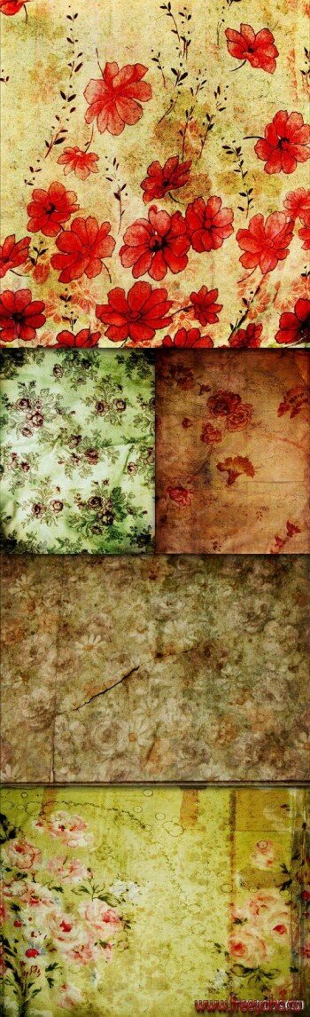      | Vintage flower background and textures 2