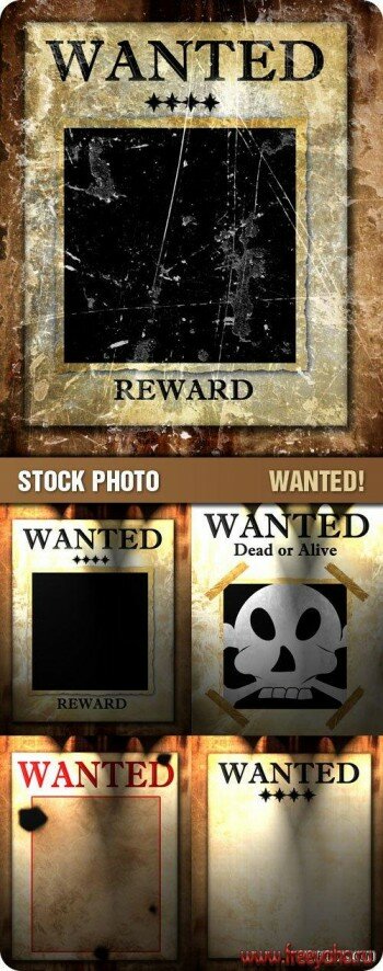 Stock Photo - Wanted | Внимание: разыскивается!