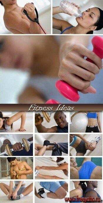 Люди и фитнес - растровый клипарт | Medio Images FRG17 Fitness Ideas