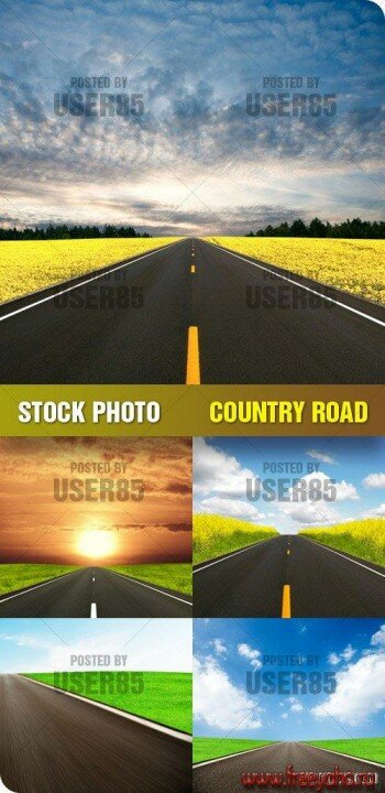 ,    | Stock Photo - Country Road