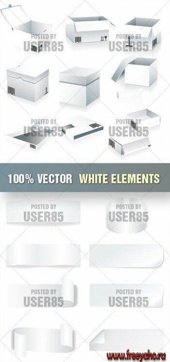        | Stock Vector - White Elements