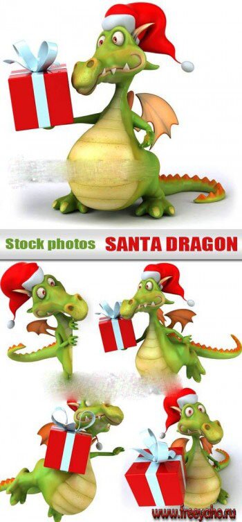   -   | Christmas dragon clipart