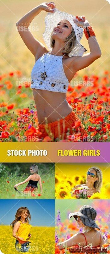    -   | Stock Flower Girls on nature
