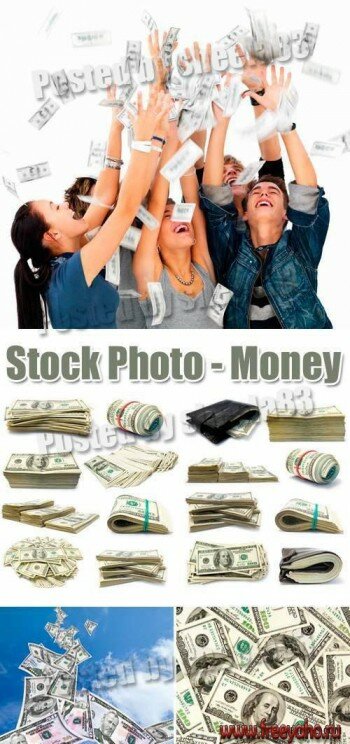 Люди и деньги - растровый клипарт | Stock Money & people clipart 2