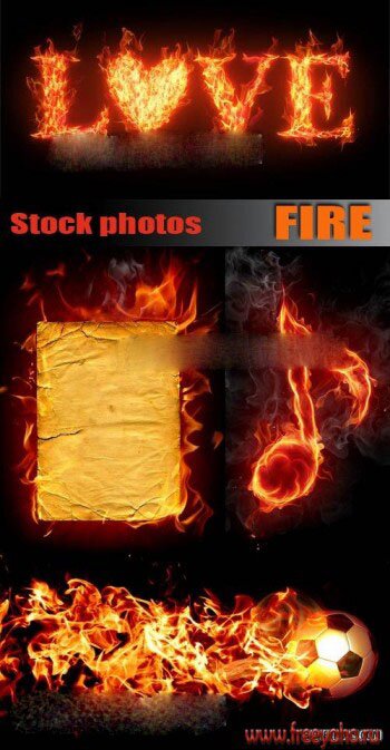    -    | Objects & flame - Fire clipart 2