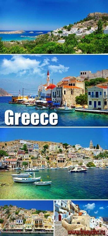 Пейзажи Греции - растровый стоковый клипарт | Greece landscape