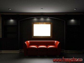      -   | Luxury interior & sofa clipart