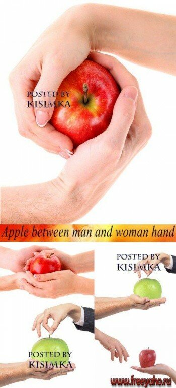    -     | Apple and hand