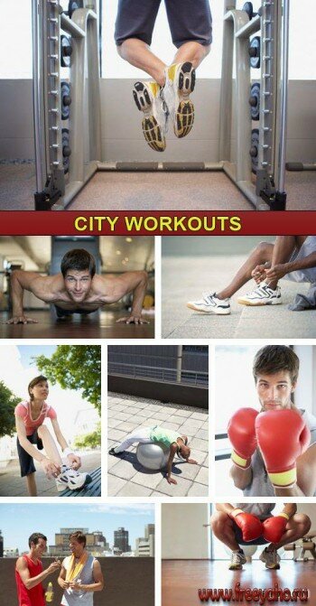 Спорт в современном городе - фотоклипарт | Stock Photo - City Workouts