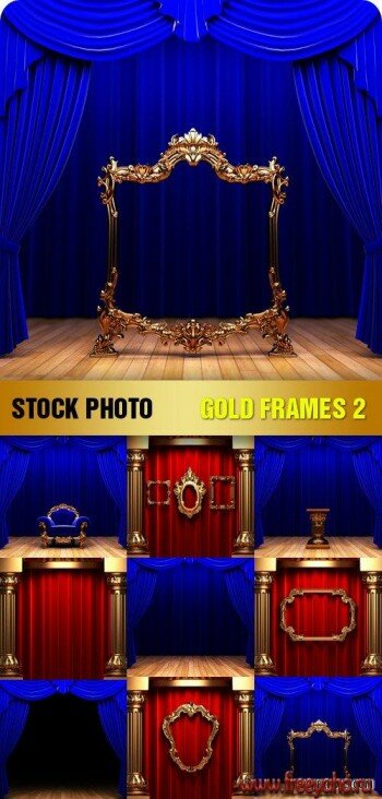      | Stock Photo - Gold Frames 2