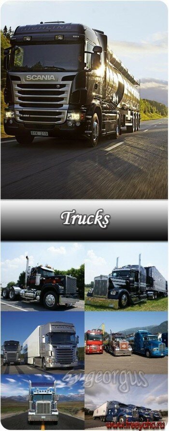   -   | Trucks - raster clipart