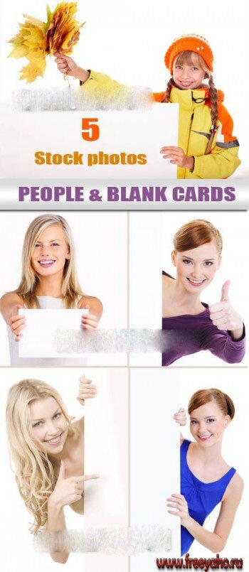    -   | People & white blank banner 4