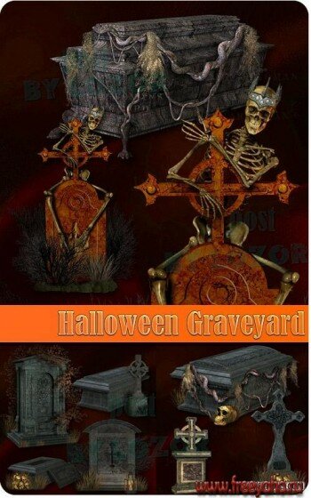    -  PSD   | Halloween Graveyard PSD templates