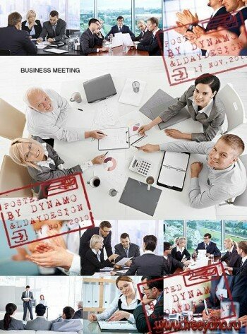Люди и бизнес-заседания - растровый клипарт | People & Business meeting clipart