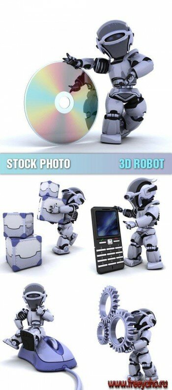 Stock Photo - 3D Robot | 3D ������