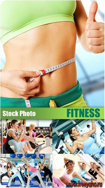 Клипарт Фитнес - девушки в спортзале | Girls & Fitness