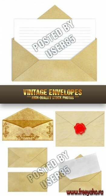      | Old Vintage Vector Envelopes